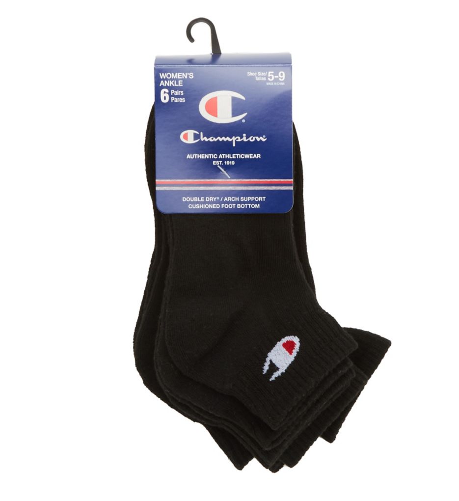 C Logo Ankle Socks - 6 Pair-fs