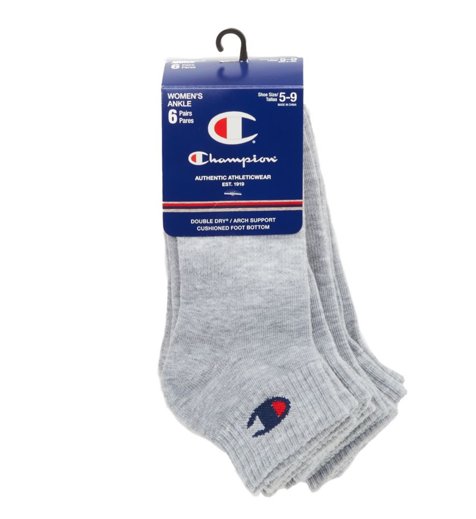 C Logo Ankle Socks - 6 Pair-fs