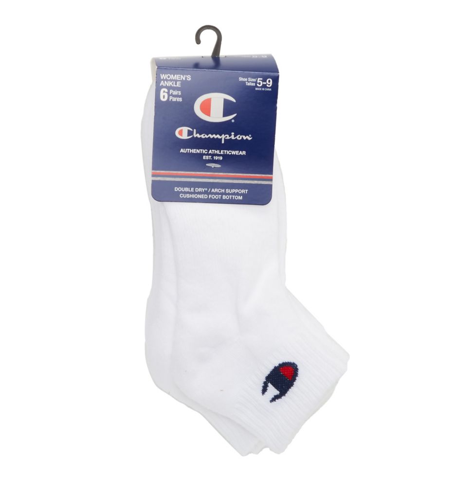 C Logo Ankle Socks - 6 Pair-fs