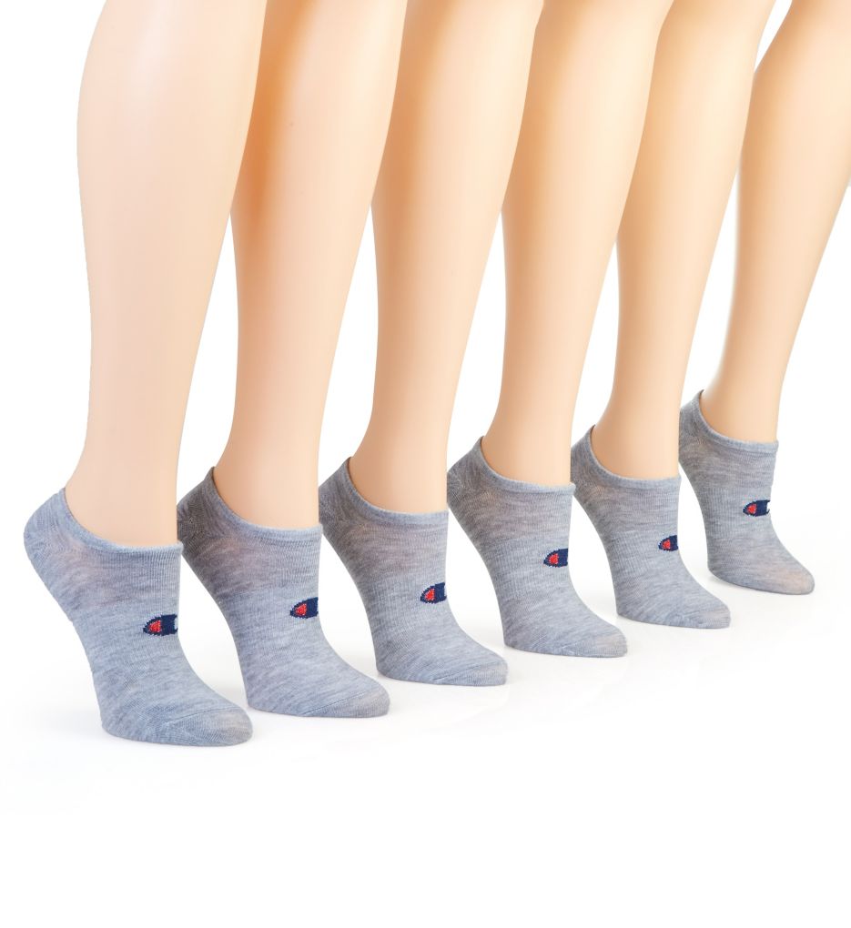 C Logo Super No Show Socks - 6 Pack-acs