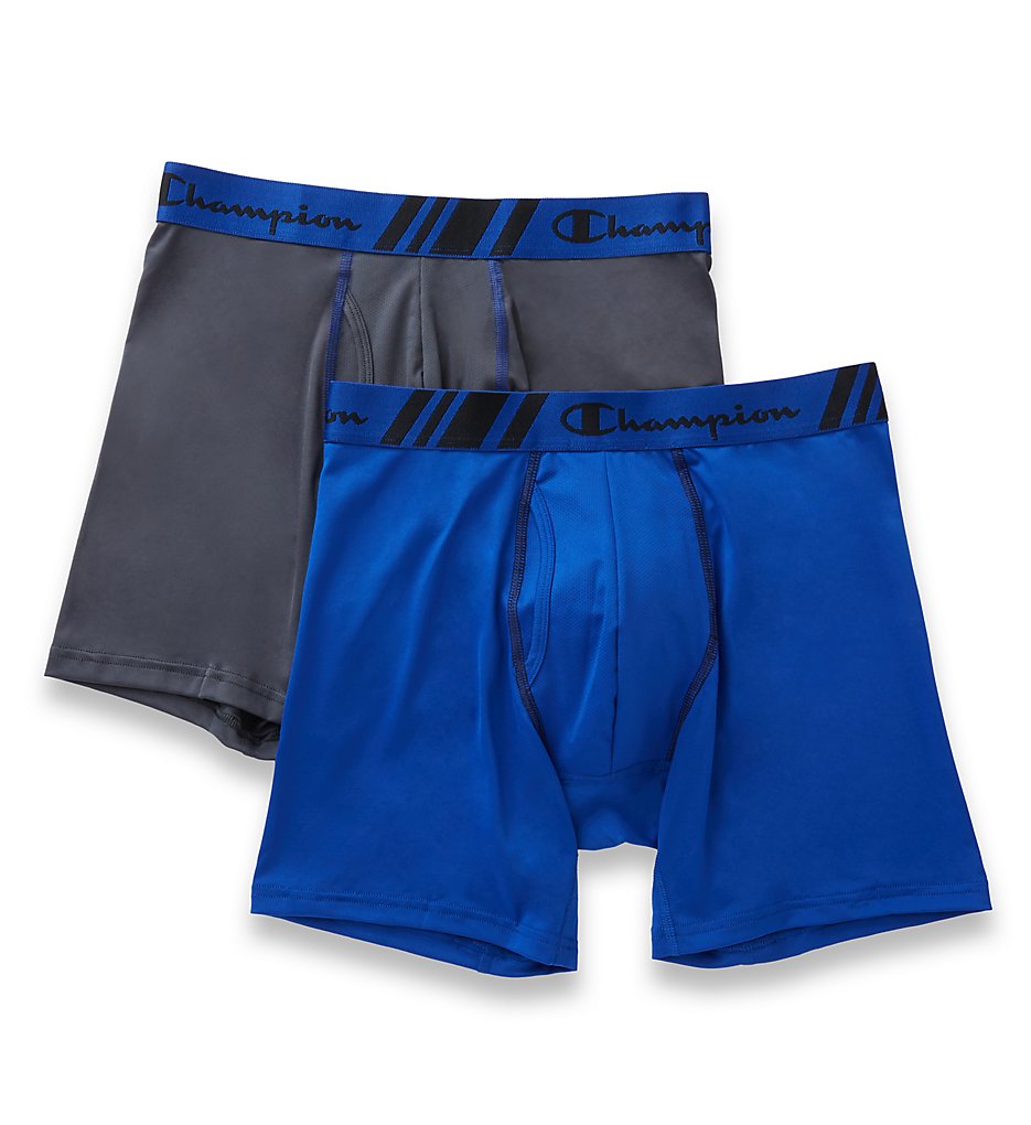 Champion CHTR Tech Performance Boxer Briefs - 2 Pack (Stealth/Surf The Web)