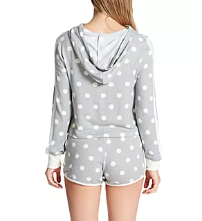 Cropped Hacci Sleep Set Natural Dots/Chalk M