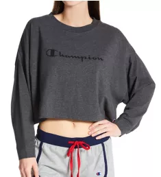 Sleep Crop Tee Granite Heather 2X