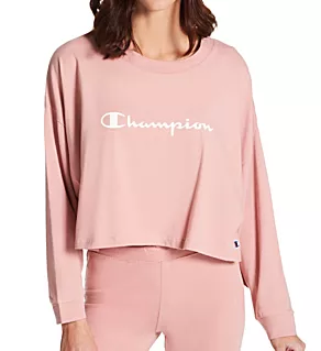 Sleep Crop Tee Pink Beige/Natural L