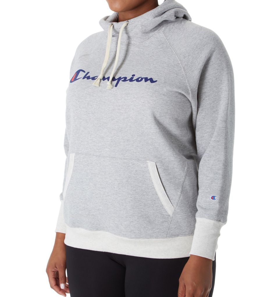 Plus Powerblend Fleece Graphic Pullover Hoodie-acs