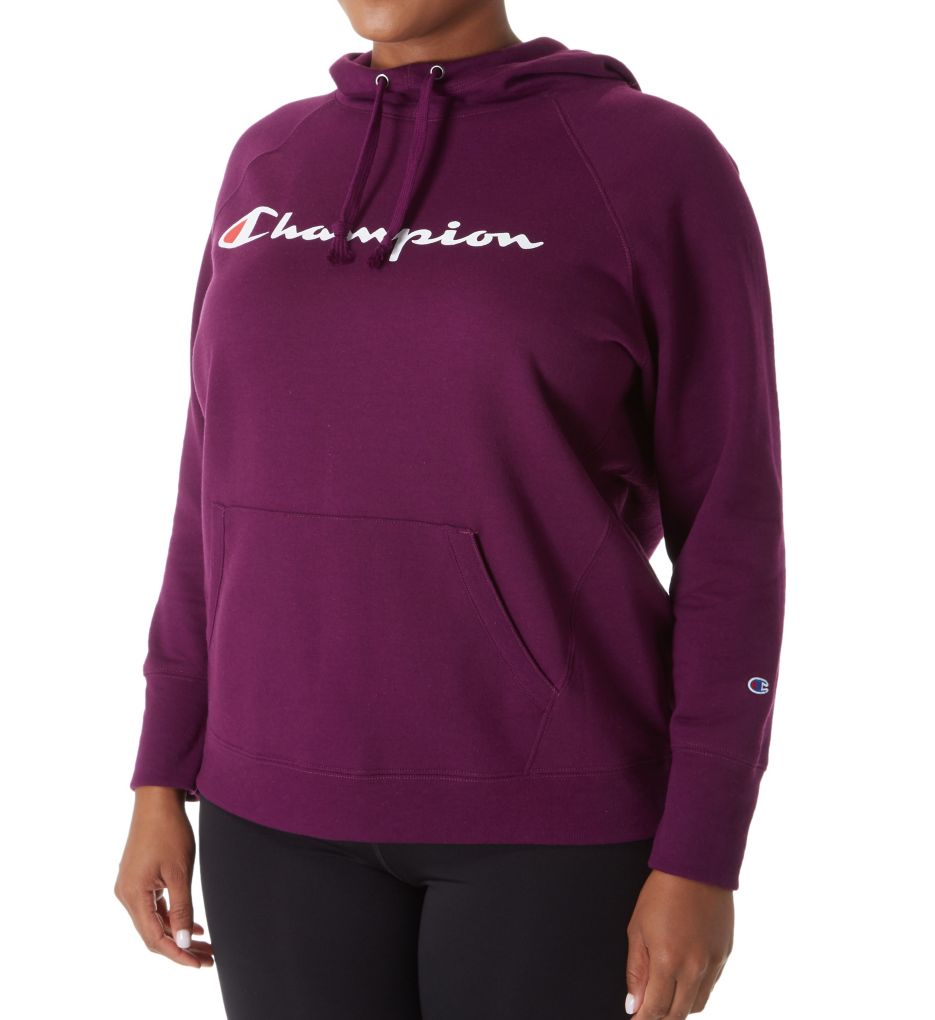 Plus Powerblend Fleece Graphic Pullover Hoodie-acs