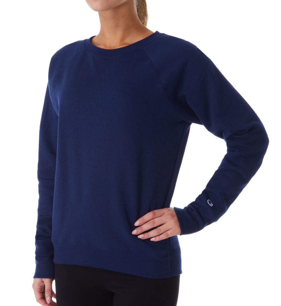 Powerblend Fleece Boyfriend Crew Neck Pullover-acs