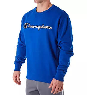 Graphic Powerblend Fleece Crew with Applique Surf the Web S