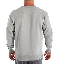 Graphic Powerblend Fleece Crew with Applique OxfGry 2XL
