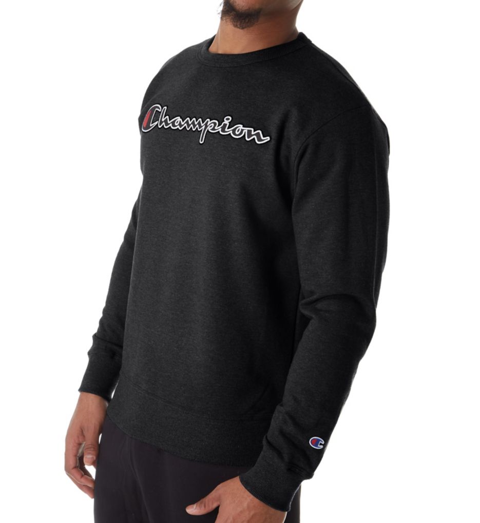 Graphic Powerblend Fleece Crew with Applique-acs