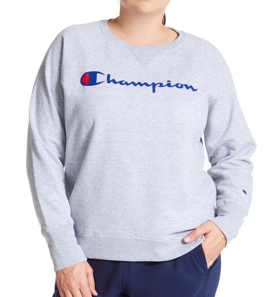 Plus Size Powerblend Fleece Graphic Pullover-acs