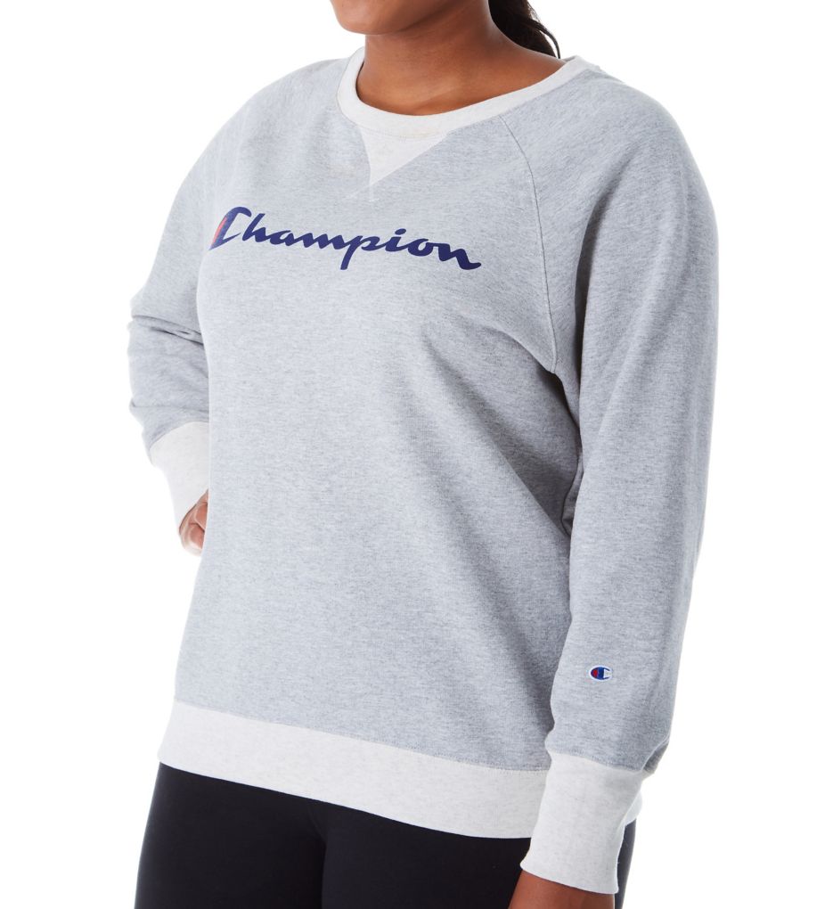 Plus Size Powerblend Fleece Graphic Pullover-acs