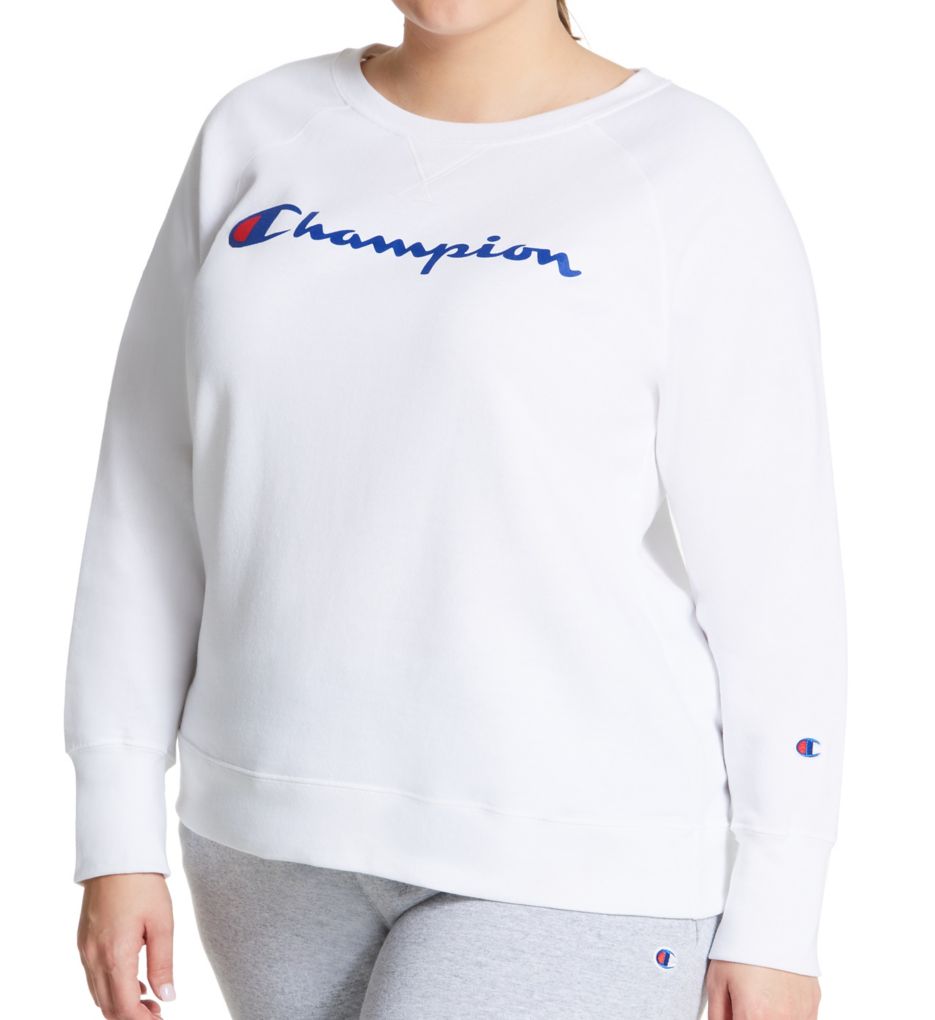 Plus Size Powerblend Fleece Graphic Pullover-acs