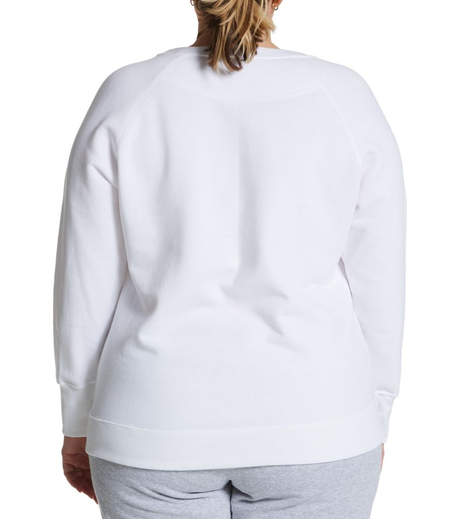 Plus Size Powerblend Fleece Graphic Pullover-bs