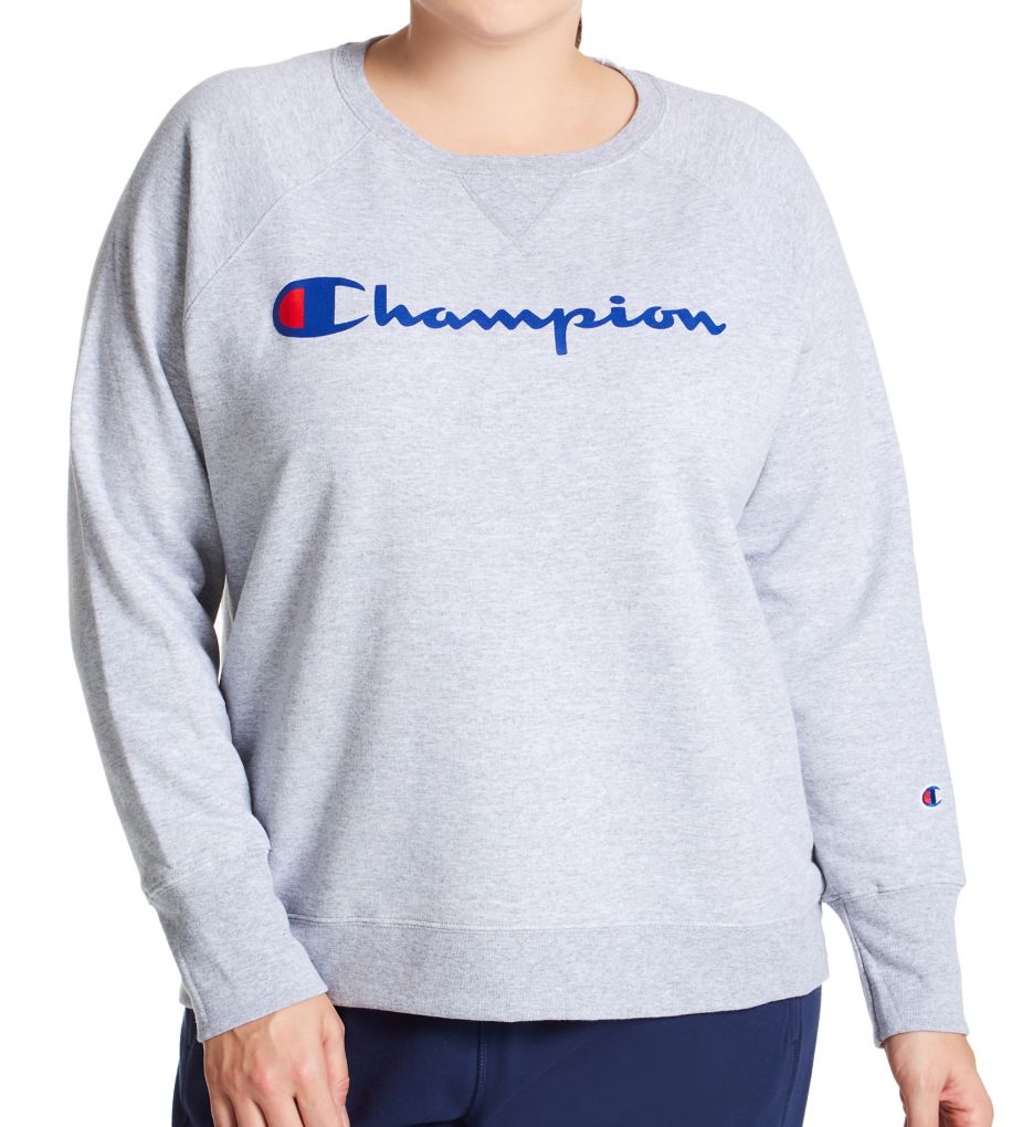 Plus Size Powerblend Fleece Graphic Pullover-fs