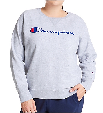 Champion Plus Size Powerblend Fleece Graphic Pullover