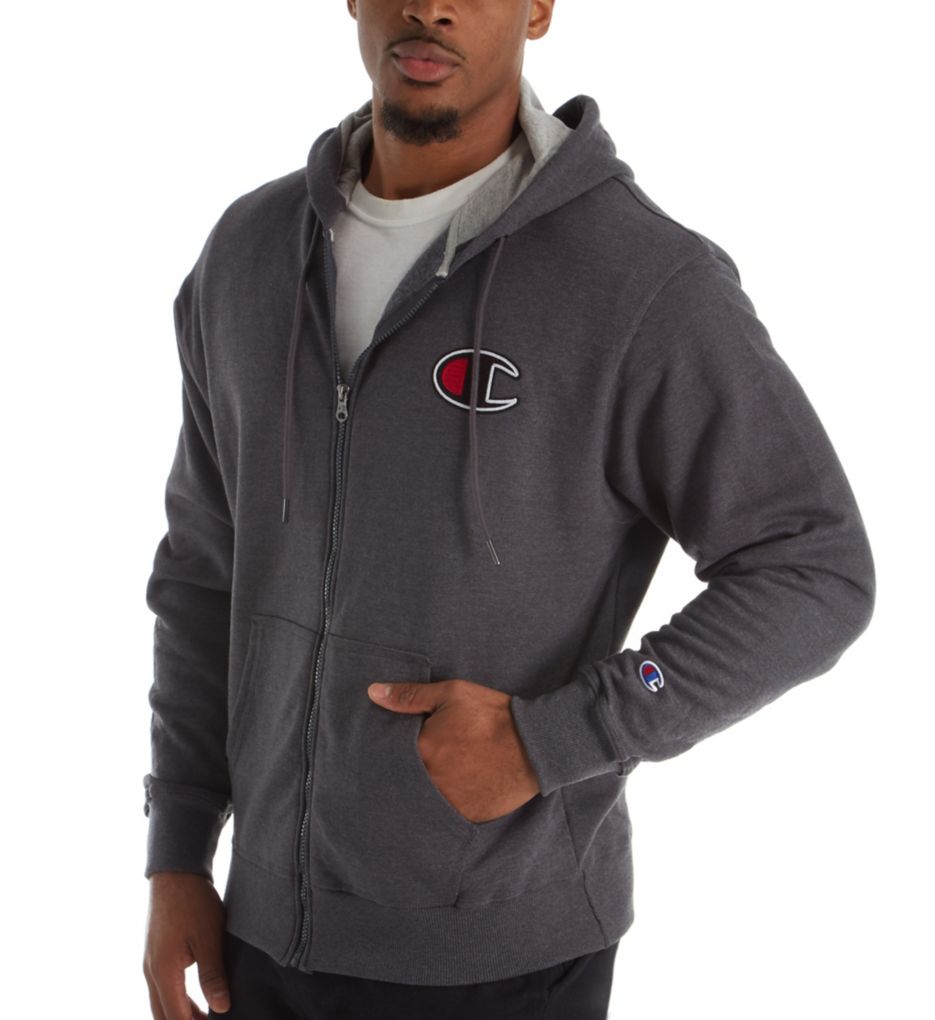 Graphic Powerblend Full Zip Fleece Hoodie-acs