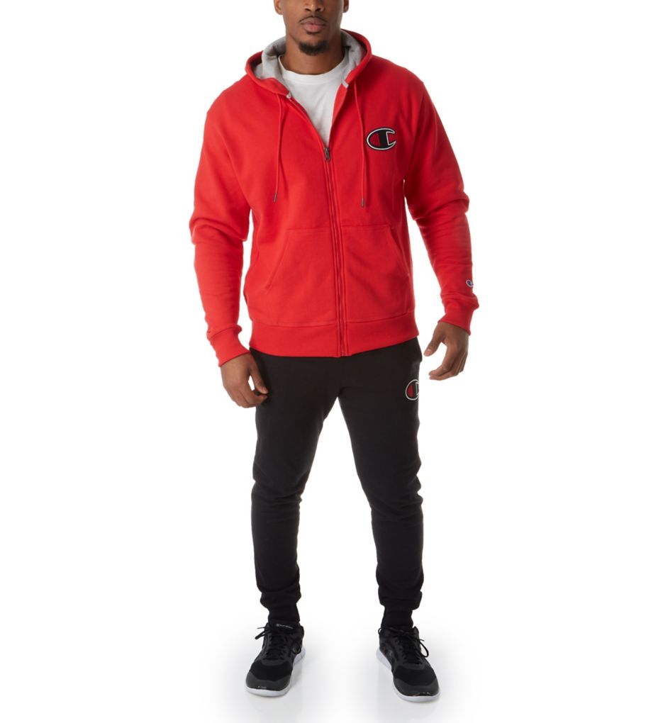 Graphic Powerblend Full Zip Fleece Hoodie-cs1