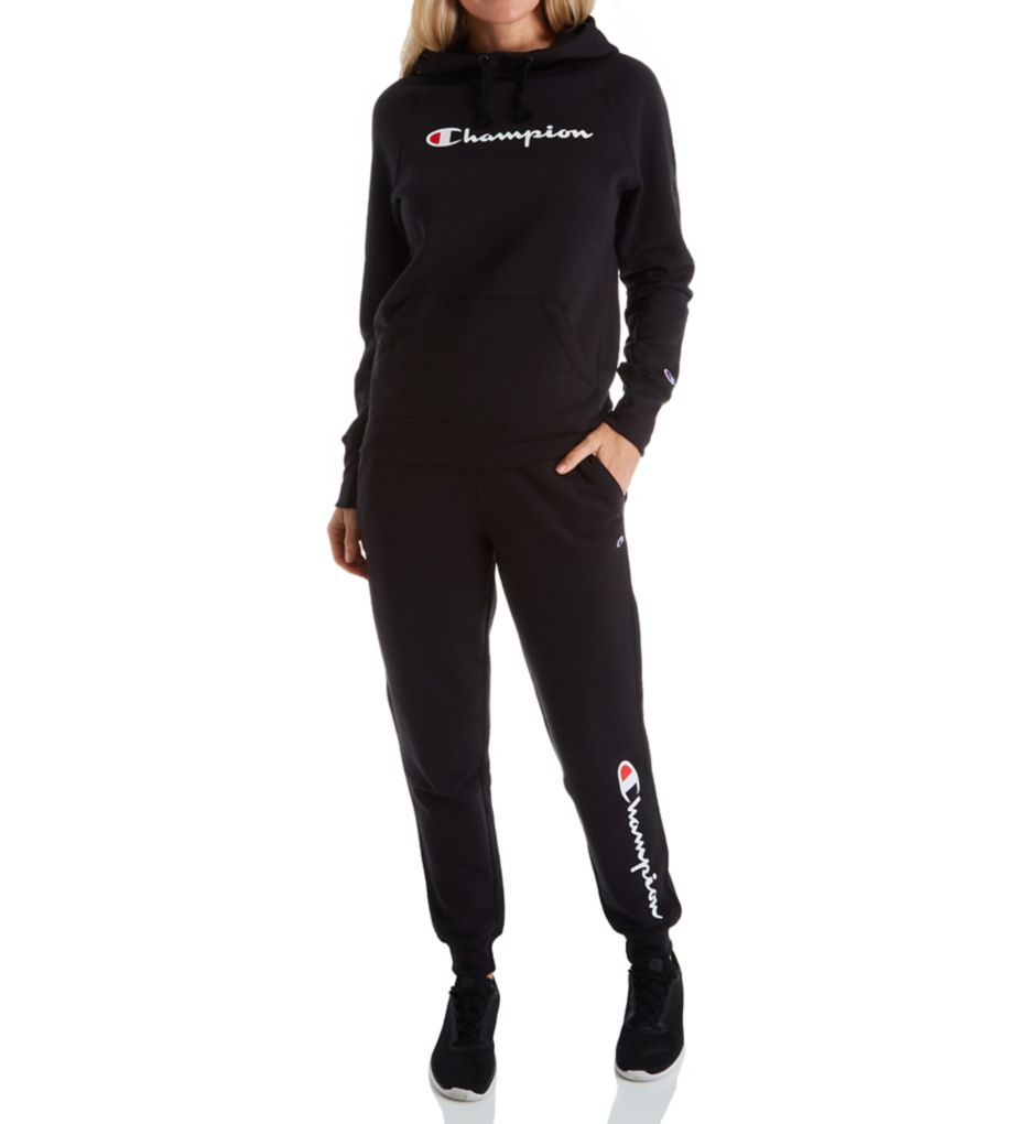 champion jogger and hoodie set