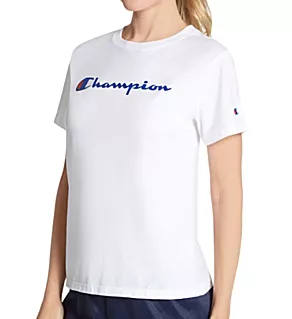Classic Short Sleeve Crew Neck T-Shirt White XS