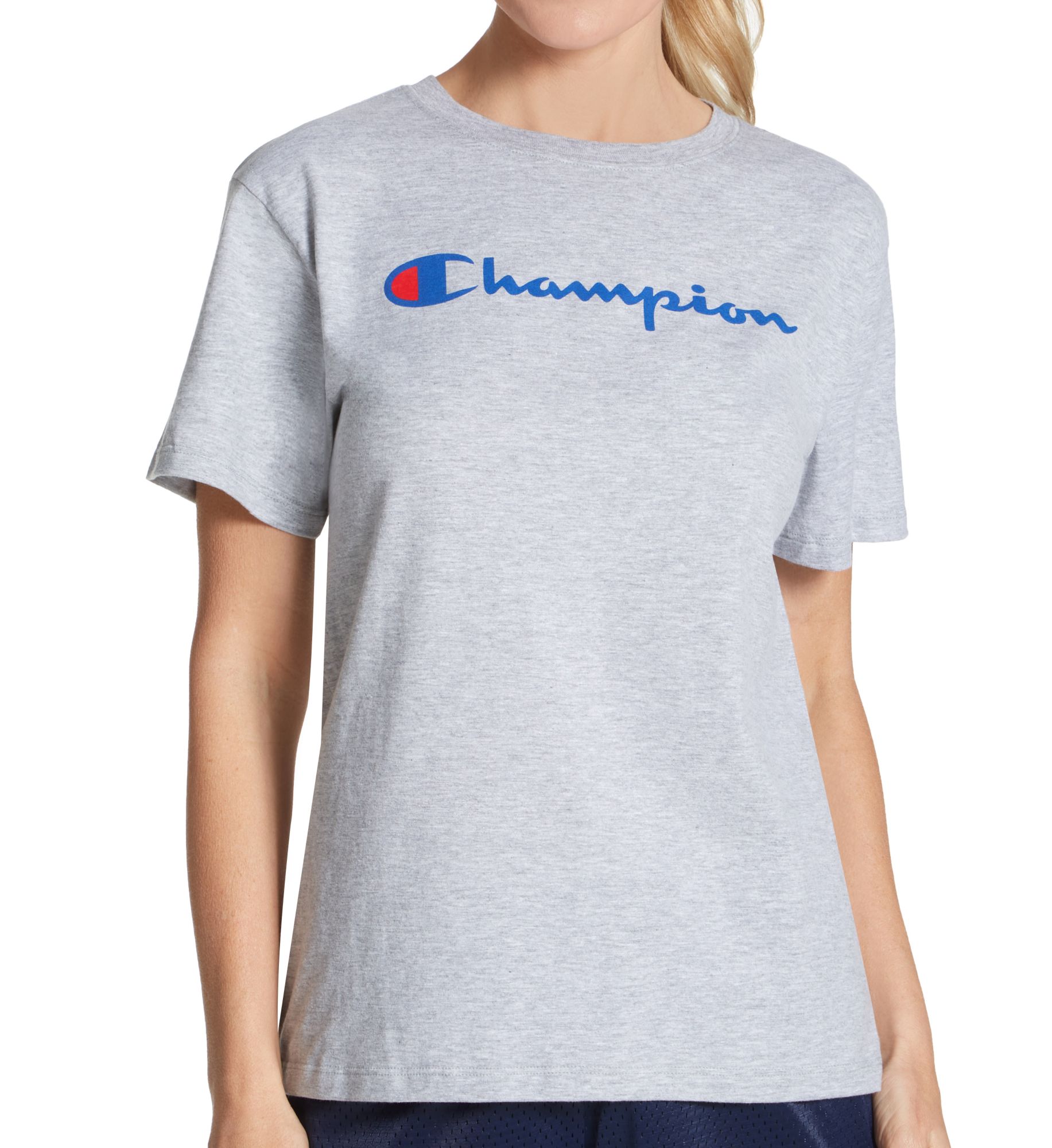 Champion Classic Short Sleeve Crew Neck T-Shirt Oxford Gray XS  - Image 1