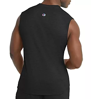 Classic Graphic Logo Jersey Muscle Shirt Black L