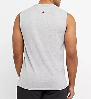 Classic Graphic Logo Jersey Muscle Shirt Oxford Gray 2XL