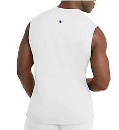Classic Graphic Logo Jersey Muscle Shirt WHT S