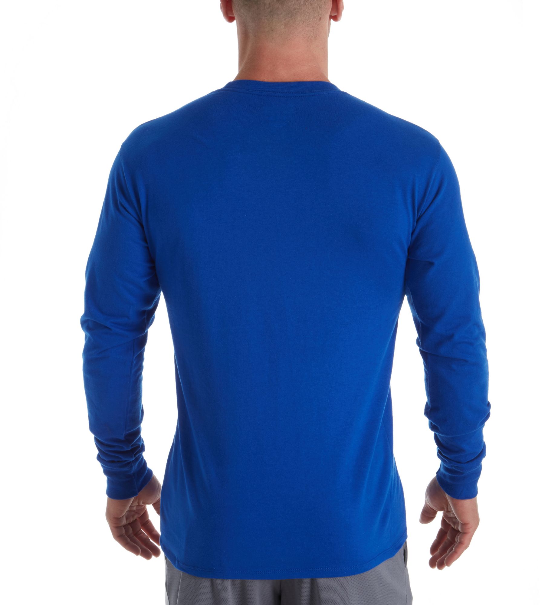 Champion Classic Jersey Graphic Long Sleeve T-Shirt Navy L  - Image 2