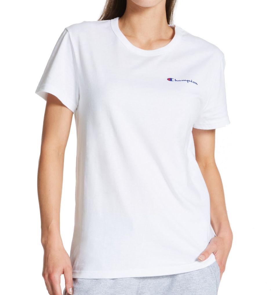 Boyfriend Script Logo 100% Cotton T-Shirt-acs