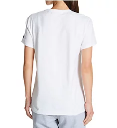 Boyfriend Script Logo 100% Cotton T-Shirt White S