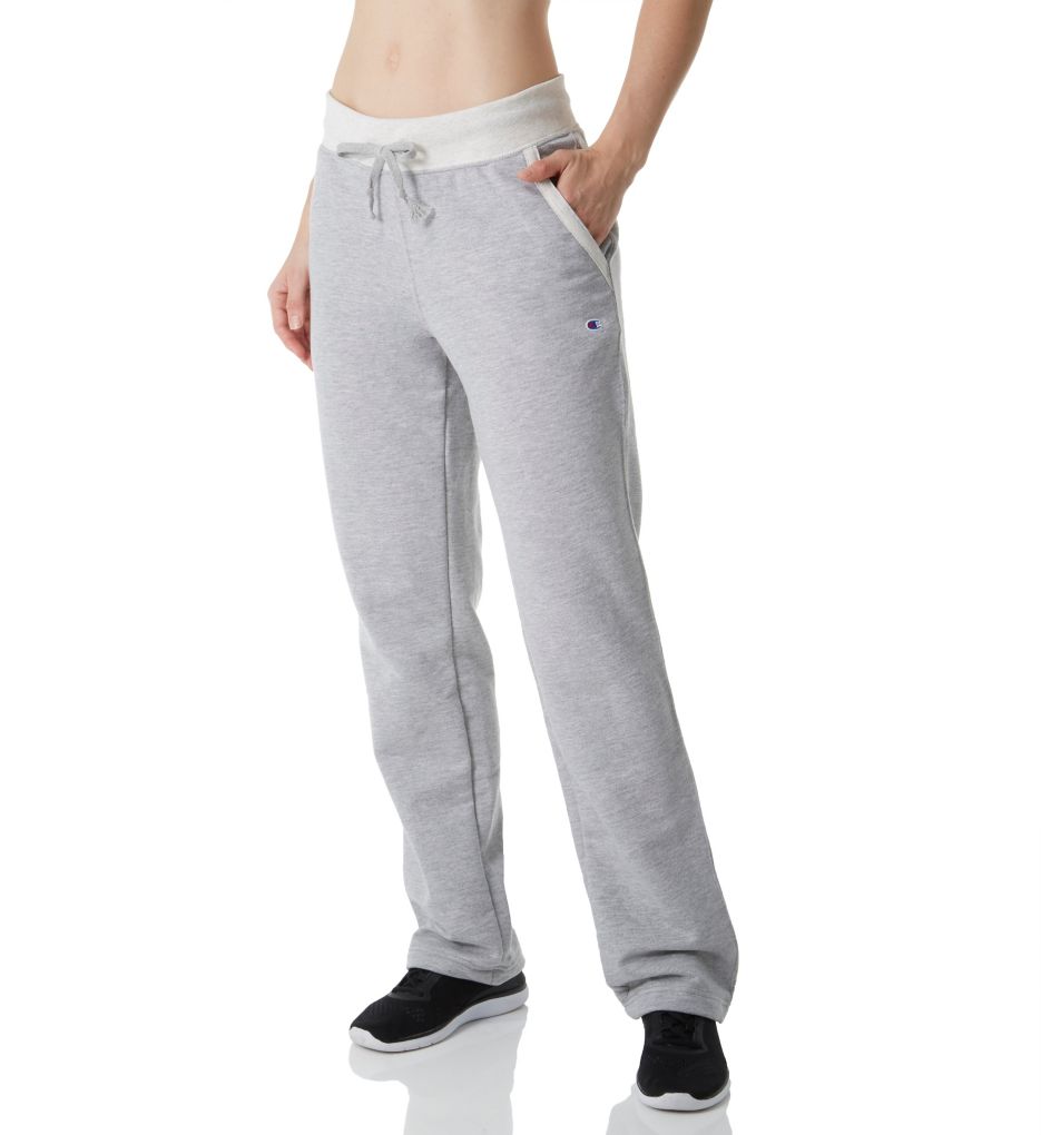 Fleece Open Bottom Pant with Front Pockets-acs