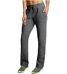 Fleece Open Bottom Pant with Front Pockets Granite Heather S