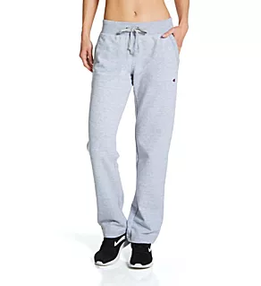 Fleece Open Bottom Pant with Front Pockets Oxford Gray M