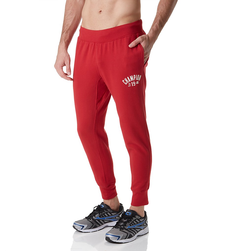 Champion P1233 Heritage Vintage Fleece Jogger (Fire roasted Red)