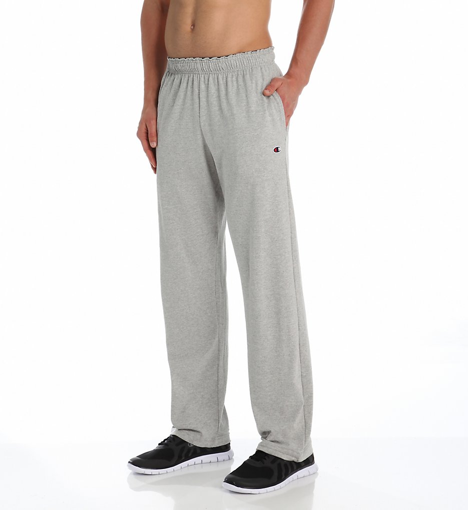 Champion P7309 Authentic Open Bottom Jersey Pants (Oxford Grey)