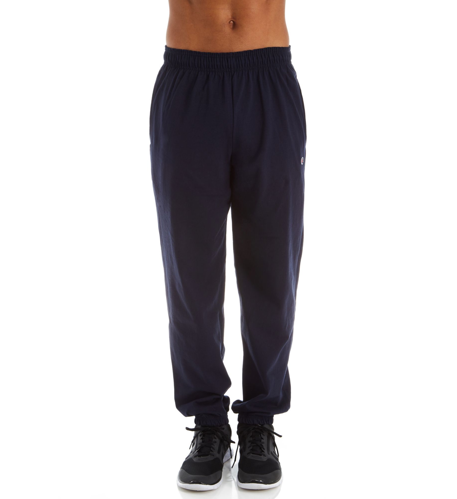 Champion Authentic Jersey Closed Bottom Pant Navy S  - Image 1