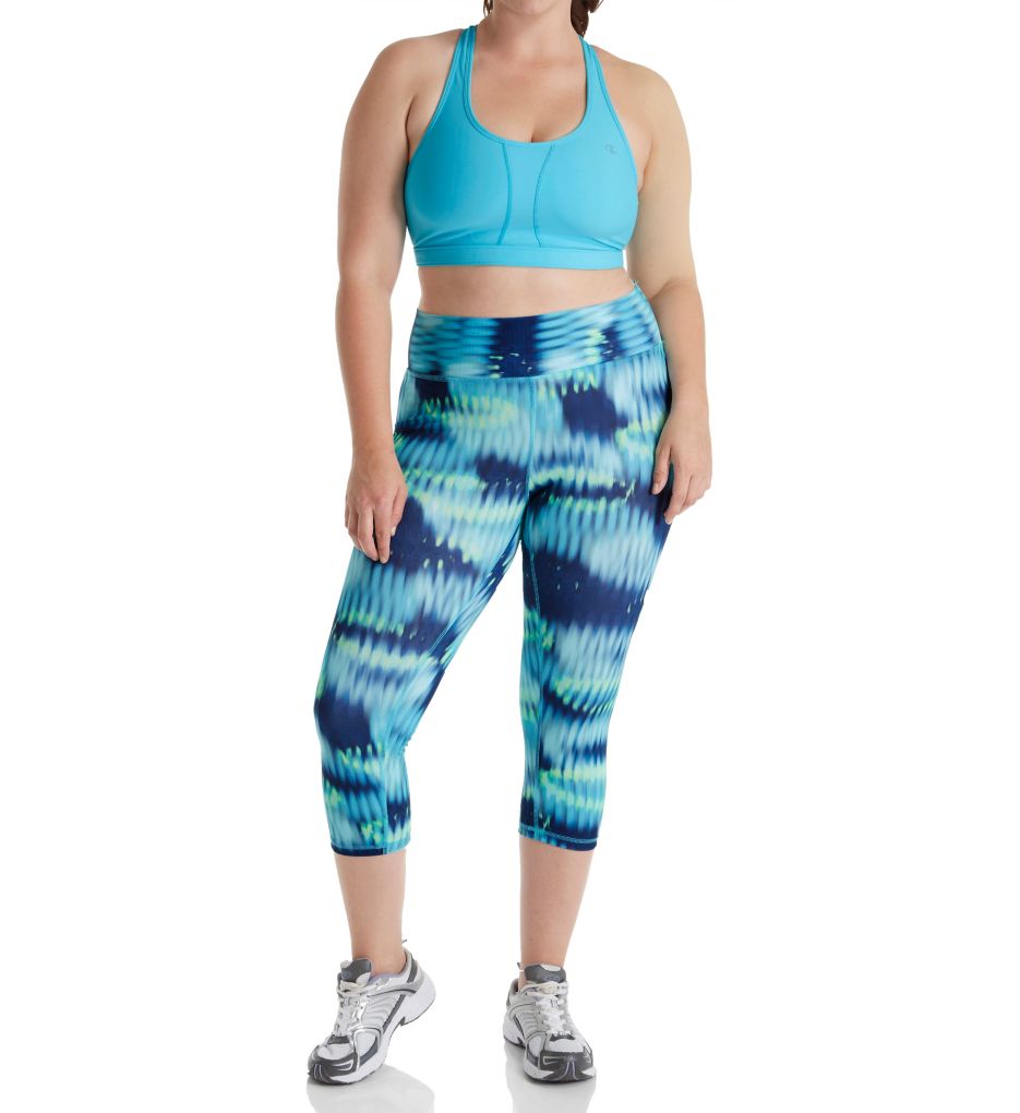 Absolute Plus Size Print Capri with SmoothTec Band-cs5