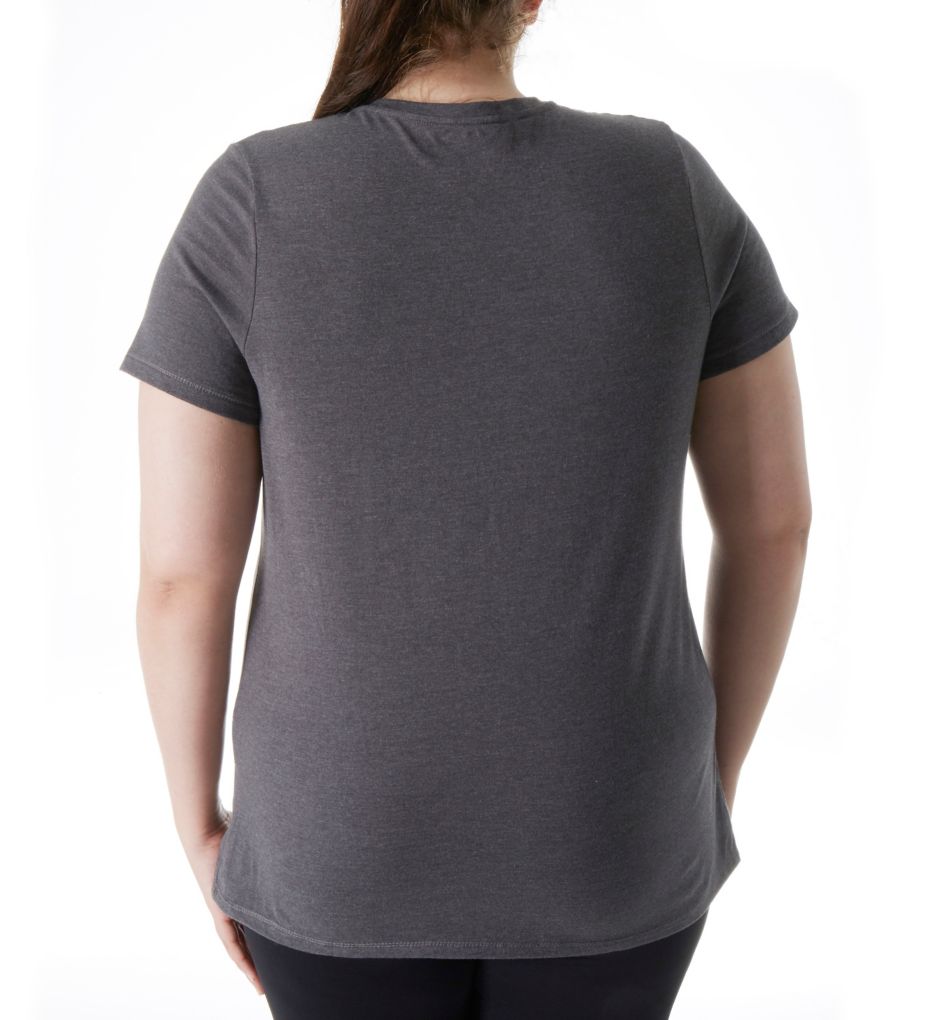 Vapor Plus Size Cotton V-Neck Short Sleeve Tee