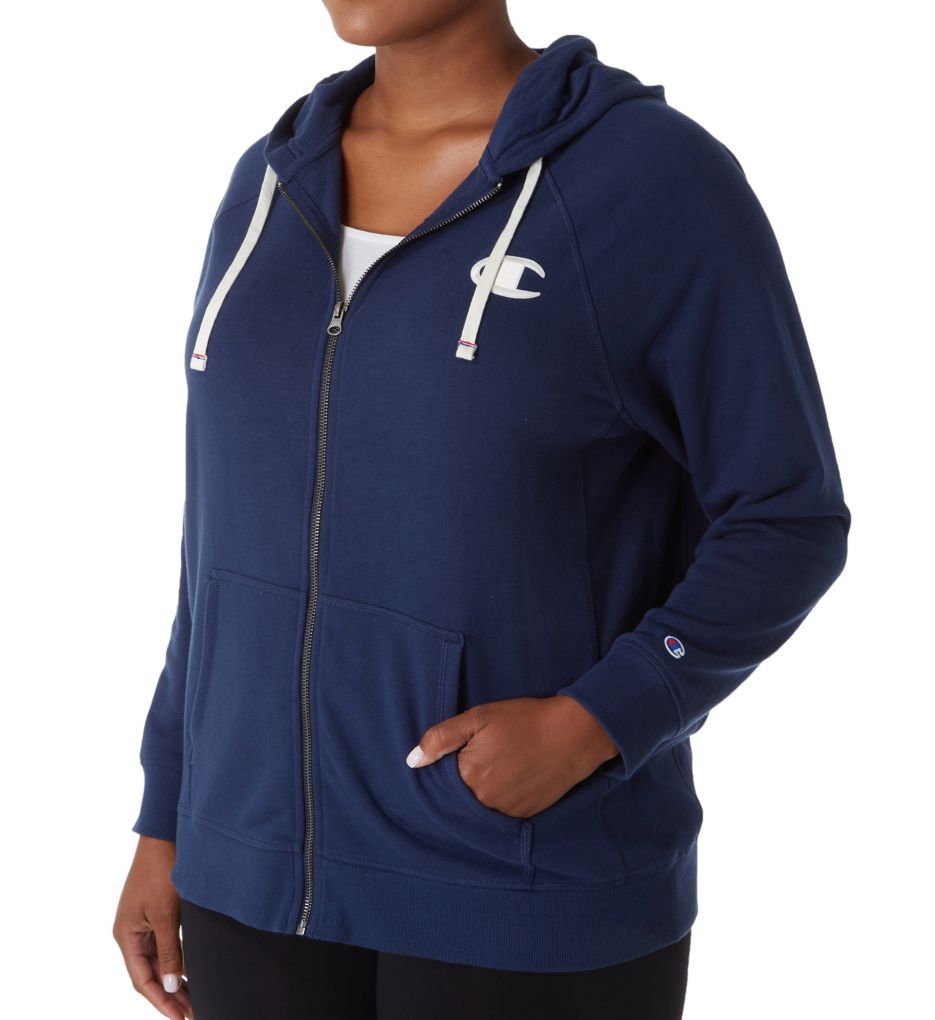 Heritage Plus Size French Terry Full Zip Hoodie-acs