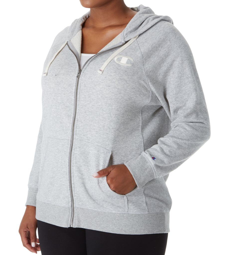 Heritage Plus Size French Terry Full Zip Hoodie-acs