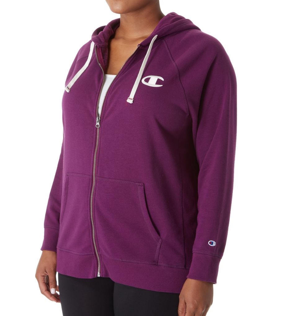 Heritage Plus Size French Terry Full Zip Hoodie-acs