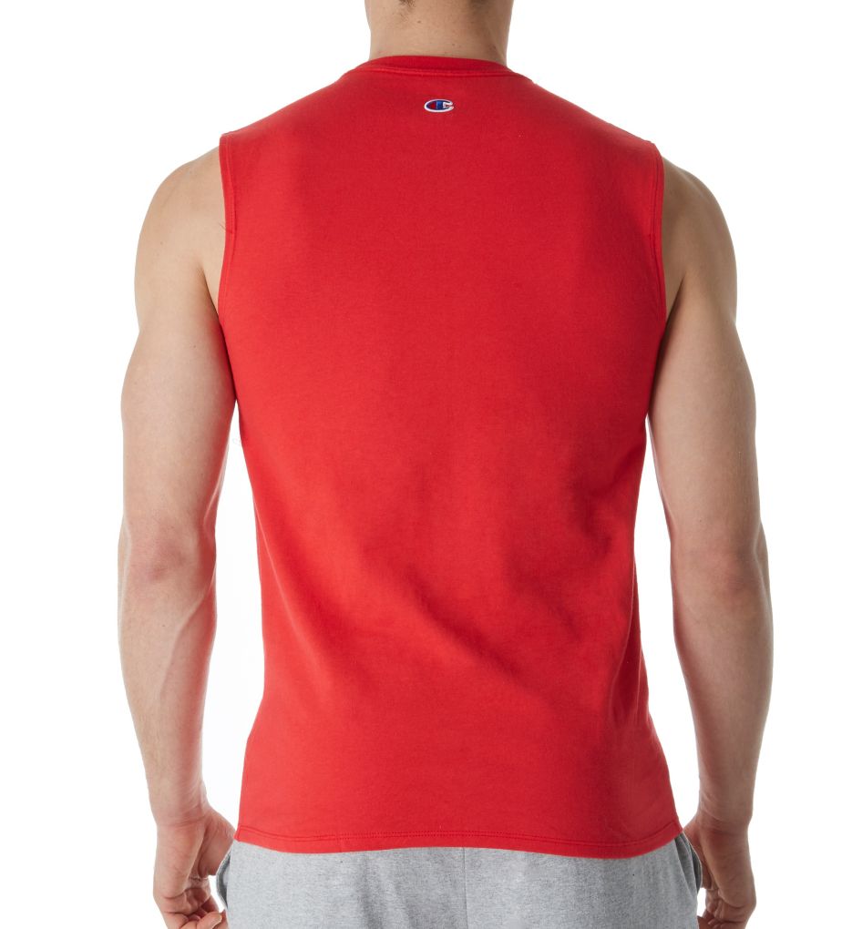 Cotton Jersey Athletic Fit Muscle Tee-bs