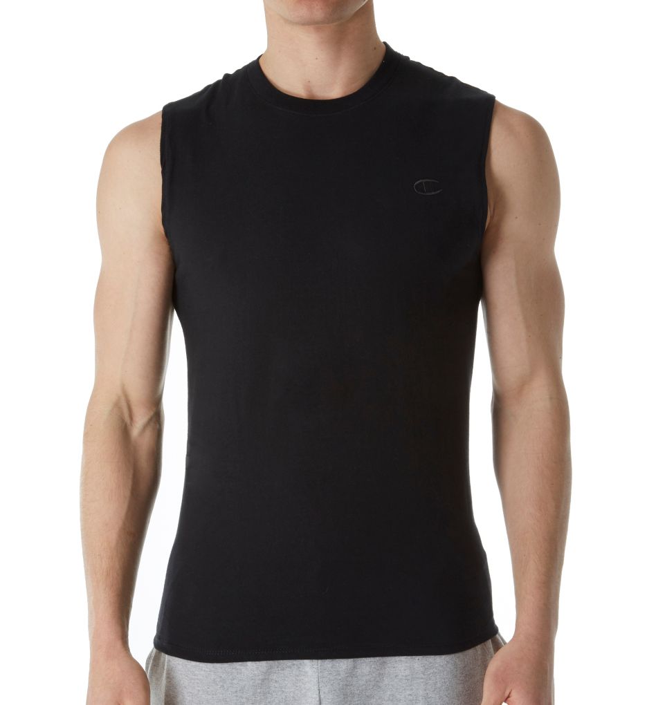 Cotton Jersey Athletic Fit Muscle Tee-fs