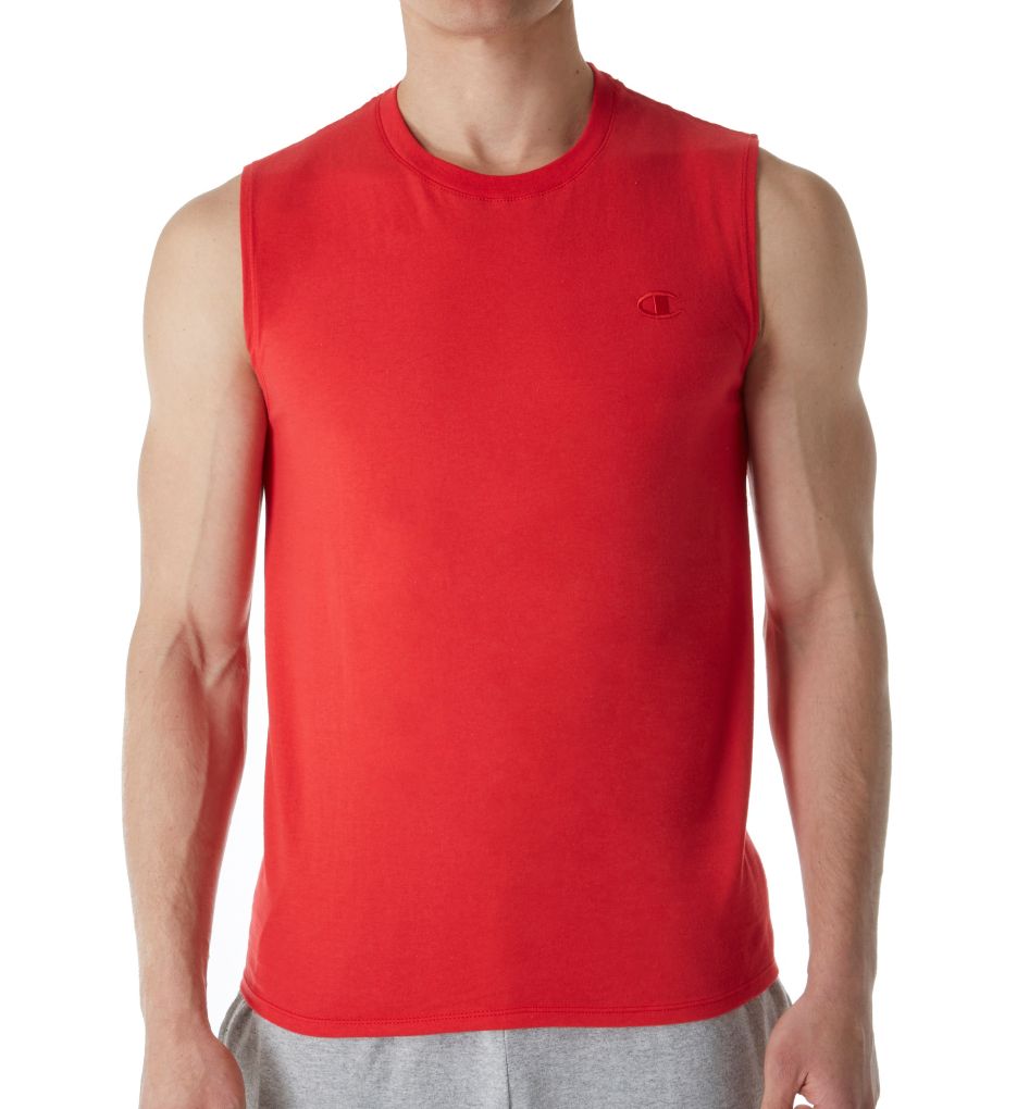 Cotton Jersey Athletic Fit Muscle Tee-fs