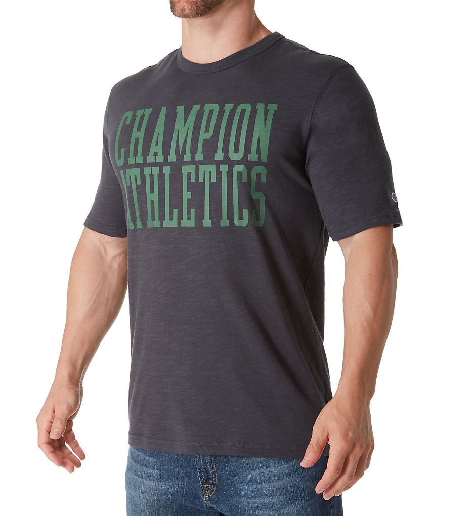 Champion T1235 Heritage Short Sleeve Slub Vintage T-Shirt (Grey Scarf)