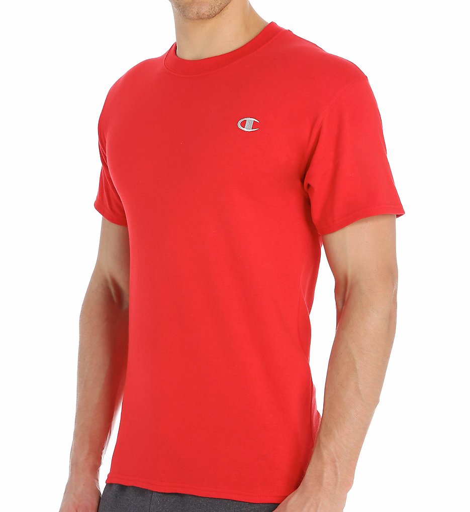 Champion T2226 Cotton Jersey Classic Fit Short Sleeve Tee (Crimson)