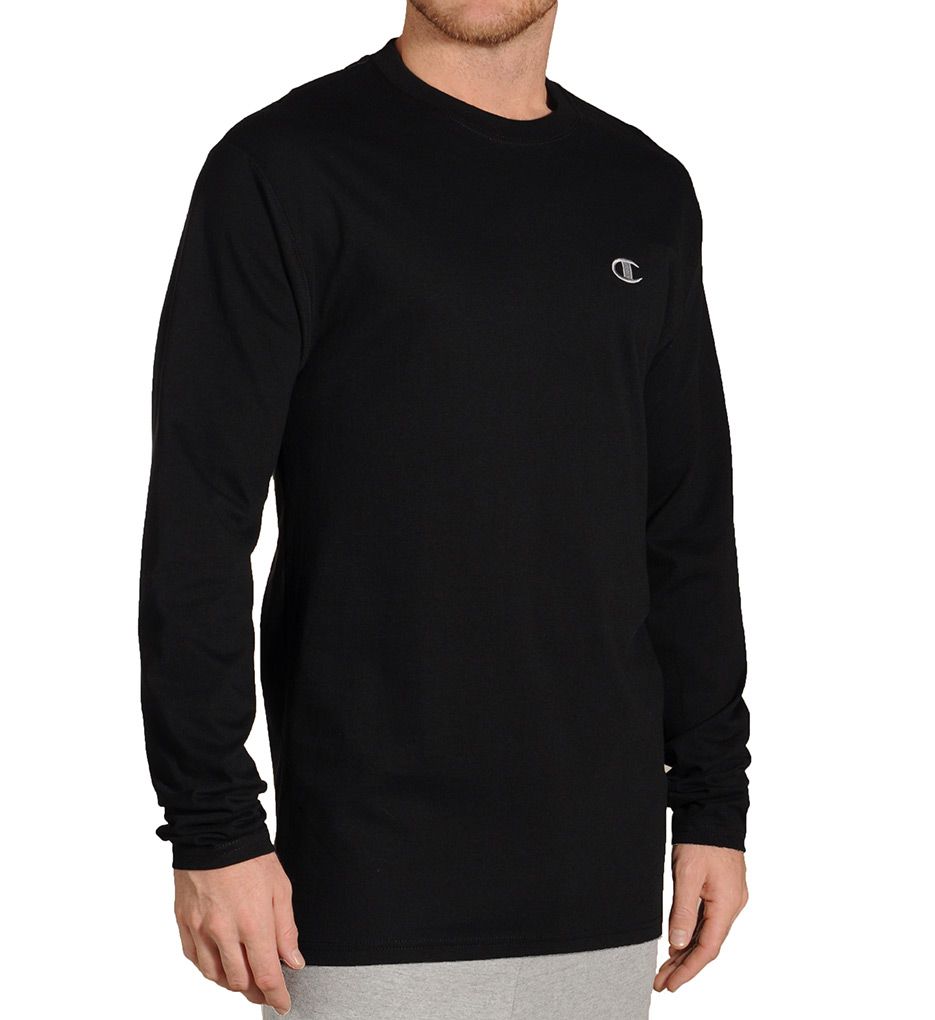 Cotton Jersey Athletic Fit Long Sleeve Tee-acs