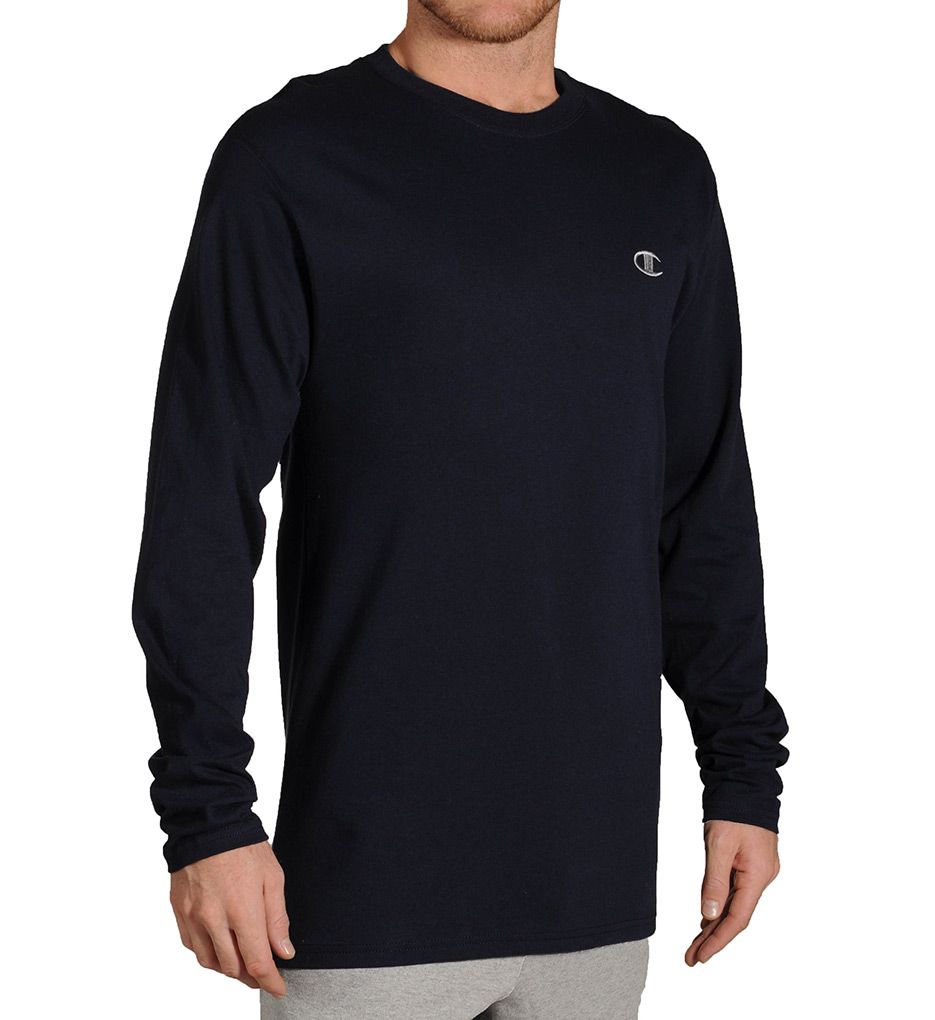 Cotton Jersey Athletic Fit Long Sleeve Tee-acs