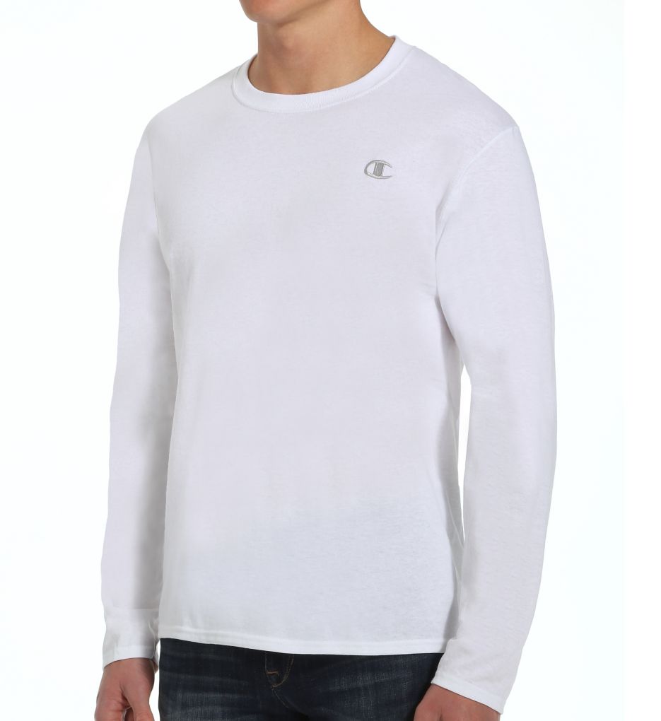 Cotton Jersey Athletic Fit Long Sleeve Tee-acs